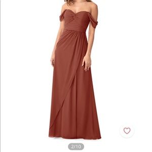 Azazie “Millie” Dress, color “Terracotta”, size 6